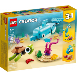 Klocki LEGO 31128 Delfin i żółw 3w1 CREATOR